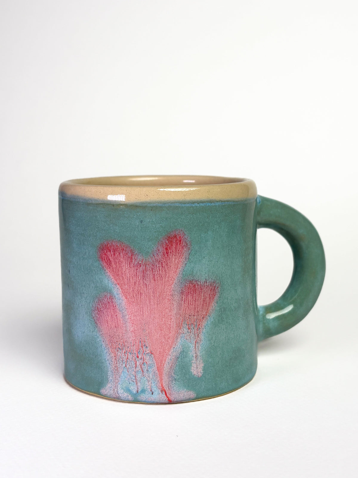 Tasse fleur floue rose