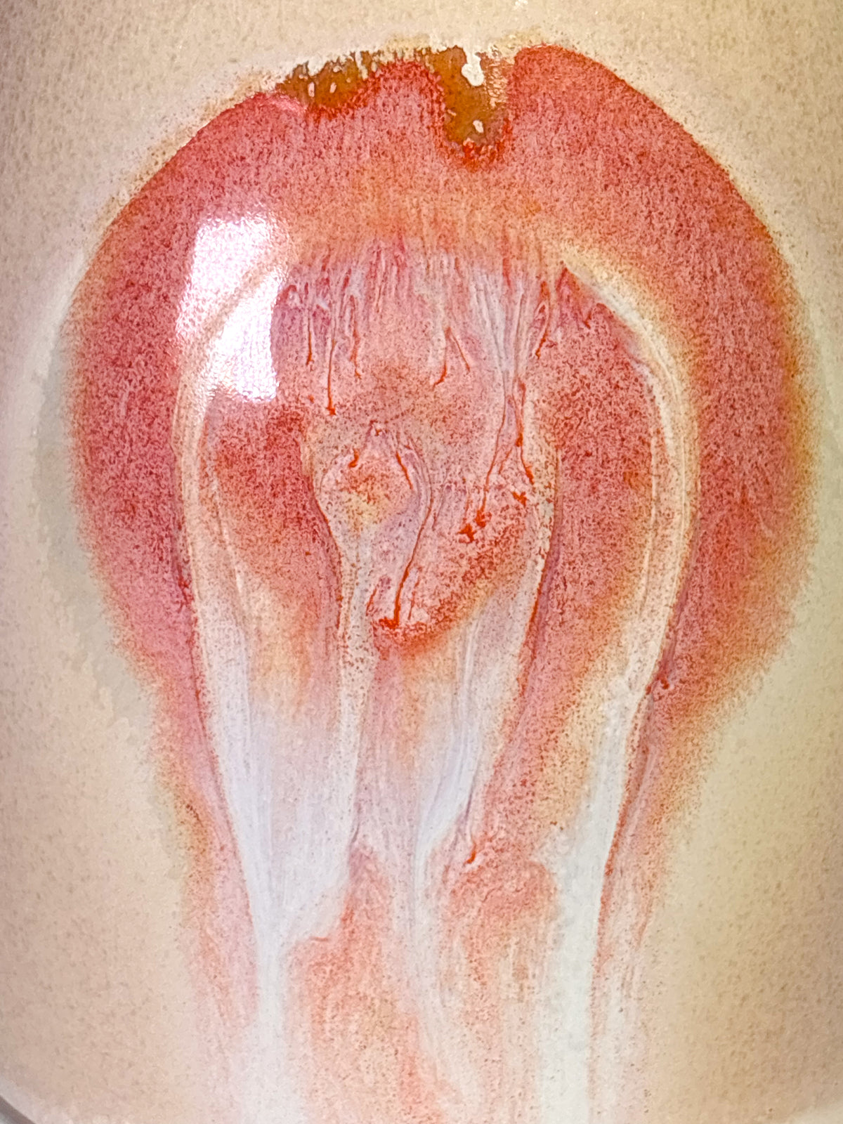 Bouteille huile spirale rose