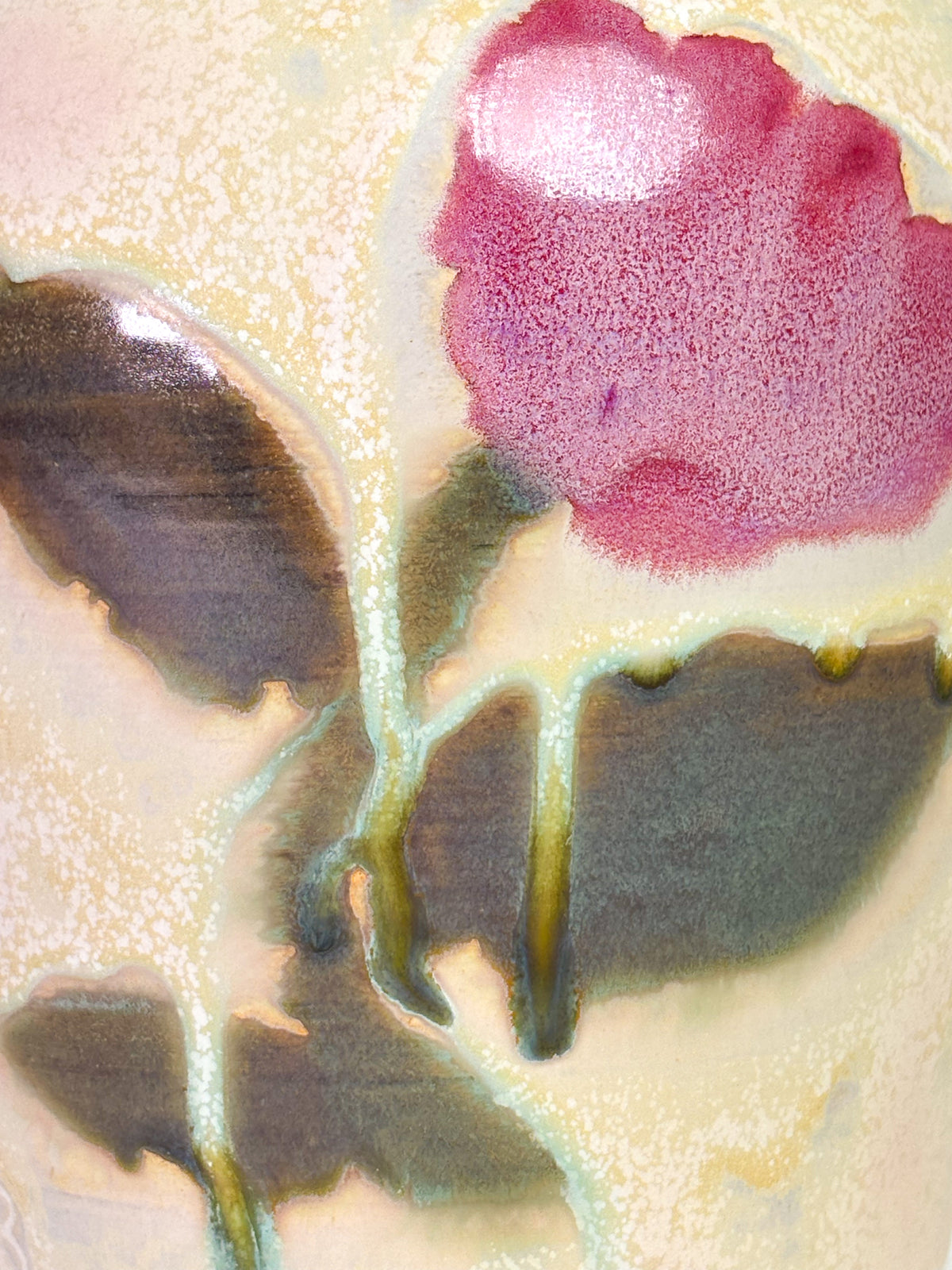 Vase fleur floue
