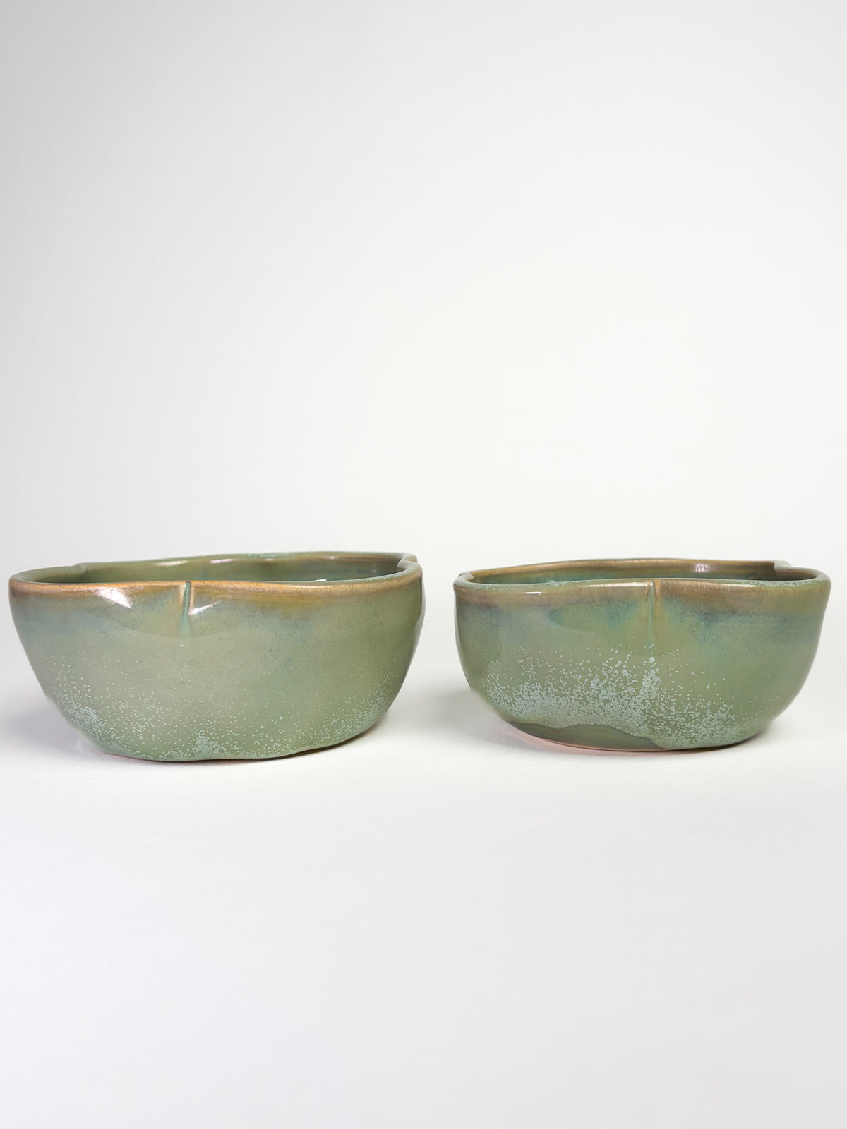 Set bols apéro vert cristaux