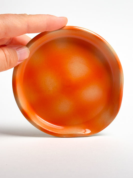 Repose cuillère carreaux orange
