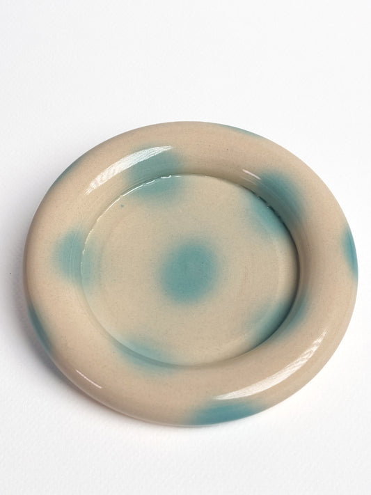 Set tasse + assiette goûter turquoise (défaut)