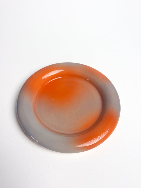 Set de 2 assiettes bubble aura bleu orange (défaut)