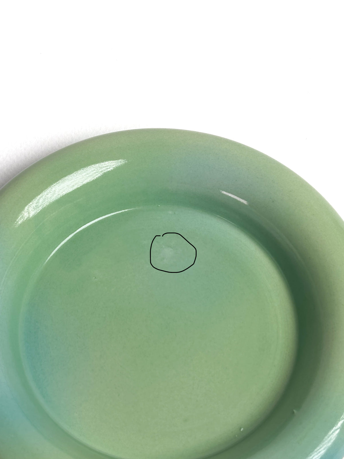 Set de 2 assiettes bubble aura vert bleu (défaut)